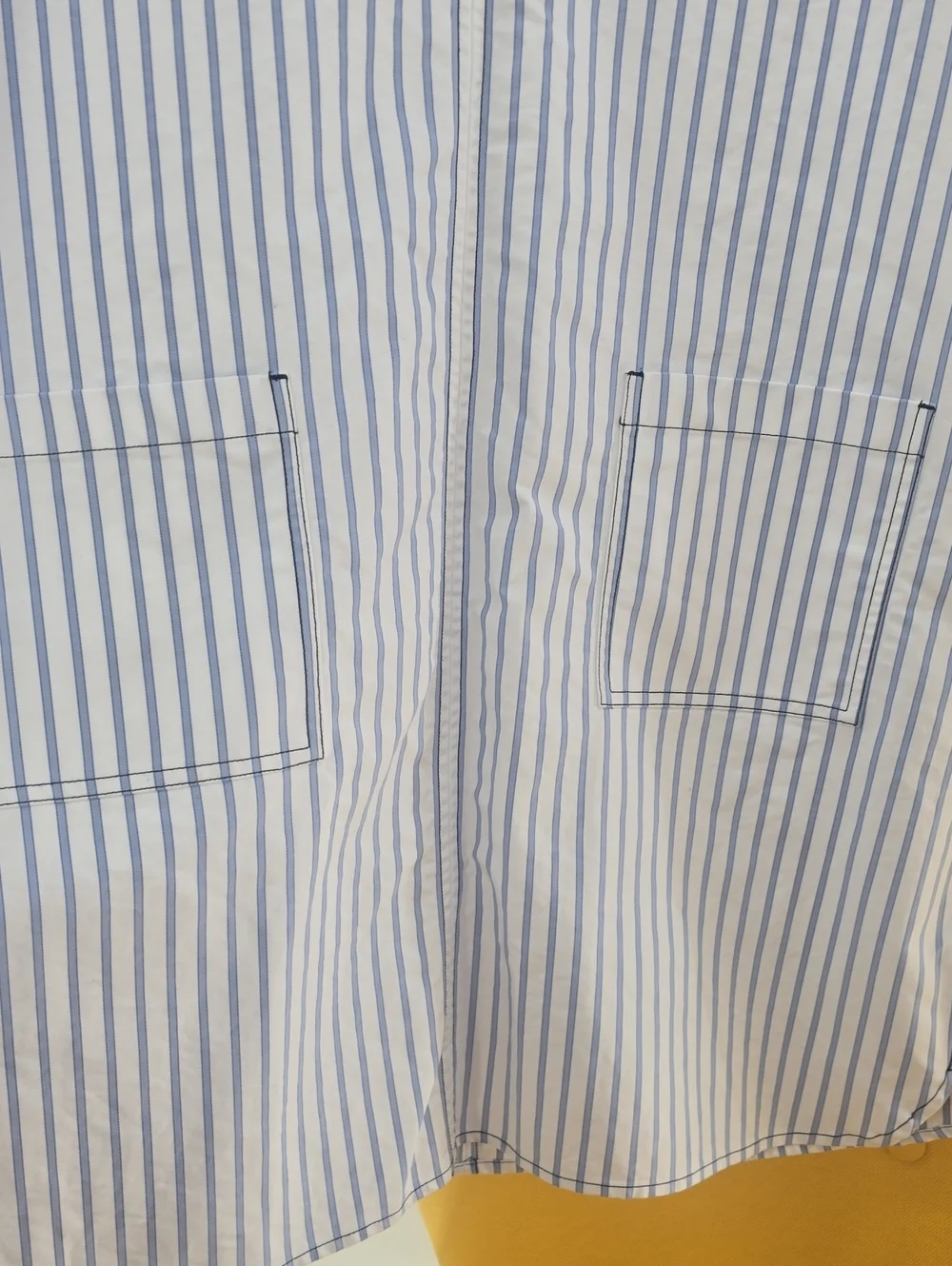 J. Crew Blue and White Striped Short-Sleeve Mini Dress